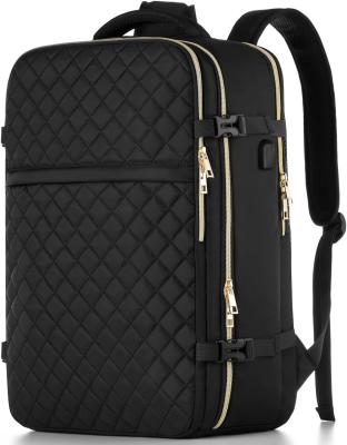 Grand vol approuvé Porte-avion résistant à l'eau anti-vol sac de voyage occasionnel Adapté portable 17 pouces avec port de charge USB