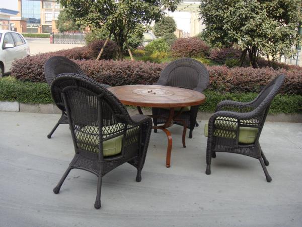  5pcs luxury America barbecue dining furniture 