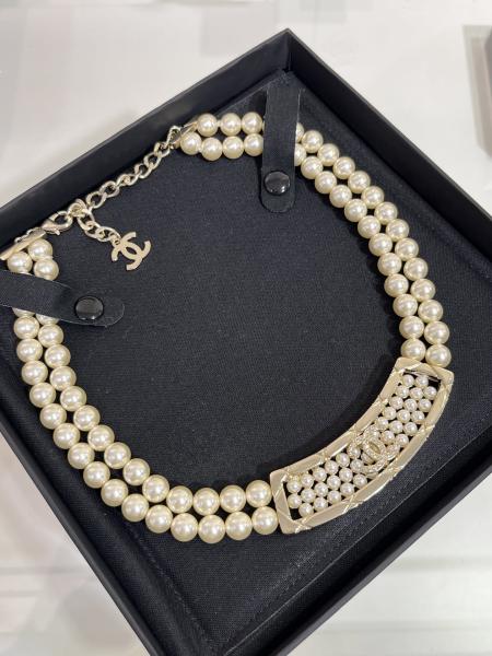 Light Gold Fine Jewelry Necklaces Sophisticated 40cm Length With Pearls
