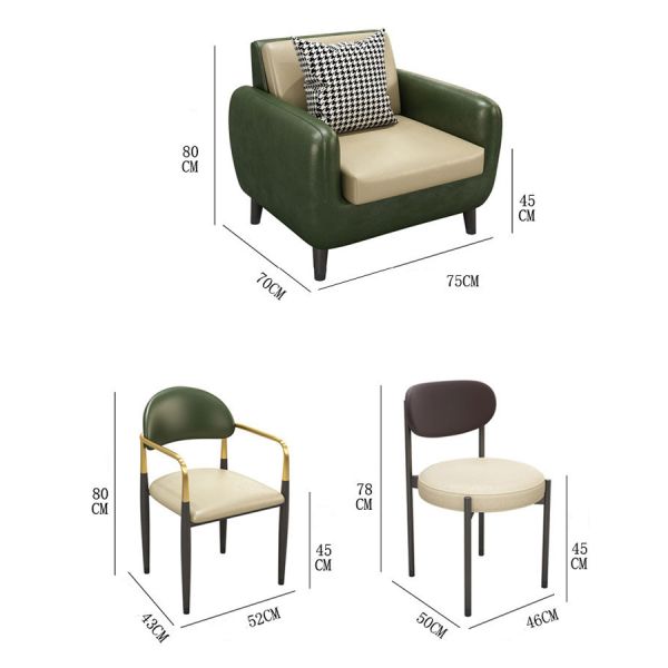 Modern Style Themed Restaurant Cafe Sofa High-Quality Board Commercial Furniture Tables And Chairs Sets
