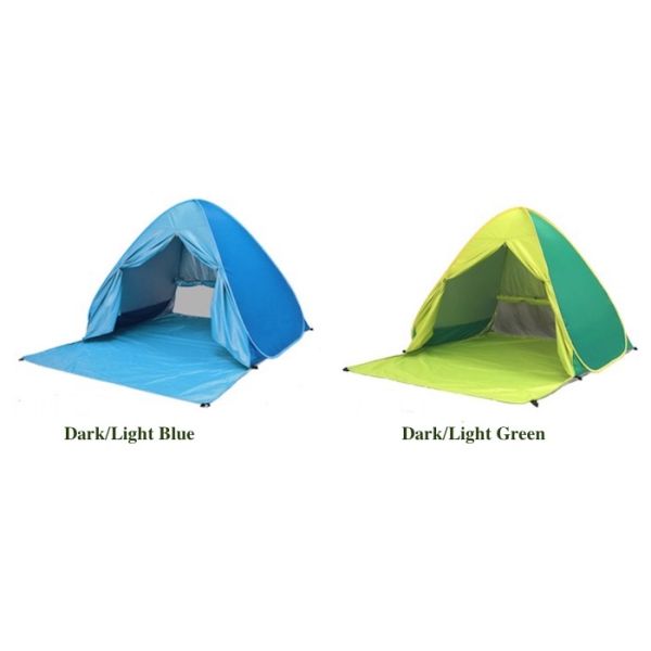 165*200*130 см. Двухместная палатка для кемпинга на открытом воздухе Синяя водонепроницаемая УФ-устойчивая 190T Поп-Ап Shelter