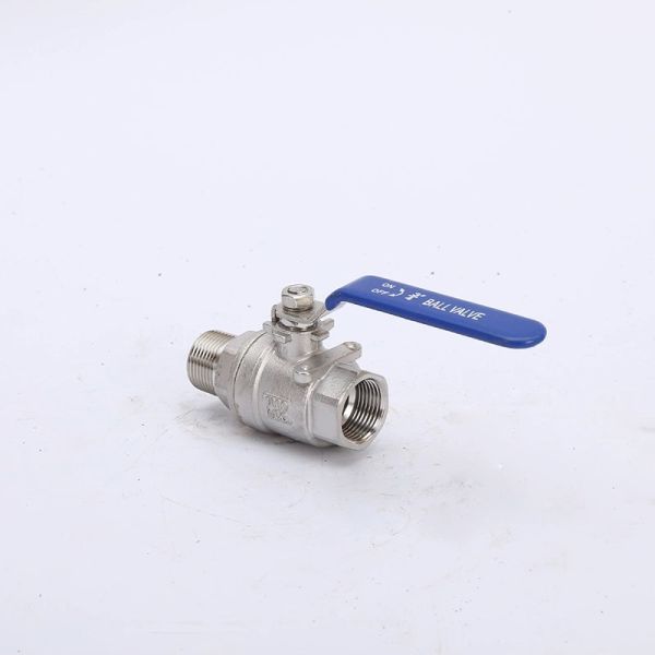 High Temperature 2PC Stainless Steel Male and Female Float Ball Valve for Industrial