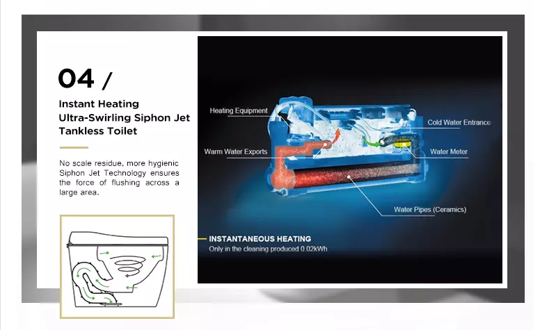 110V / 220V Electric Smart Toilet Smart Bidet Toilet Automatic Deodorization intelligent toilet