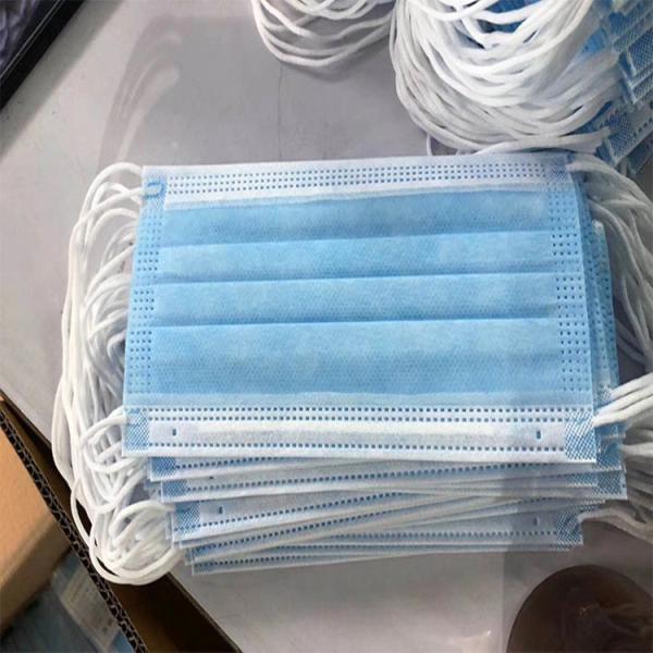 Multi - Layered Non Woven Surgical Mask , Face Mask Surgical Disposable 3 Ply