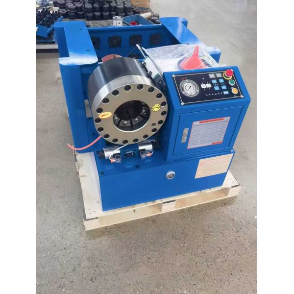 6-51mm Hydraulic Hose Crimping Machine with PLC Control System and 10 Interchangeable Dies for Versatile Crimping