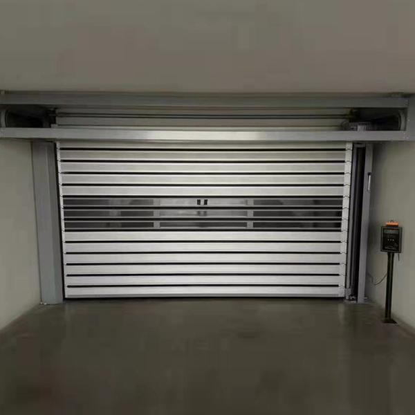 Silver Aluminium Roller Shutter Door frame Commercial Rolling Door Ventilated