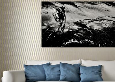 Nonwoven Lounge room Modern Striped Wallpaper Household Wet embossed Eco friendly