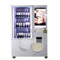 Verificação da idade de Champagne Vending Machine Smart Combo do refrigerador