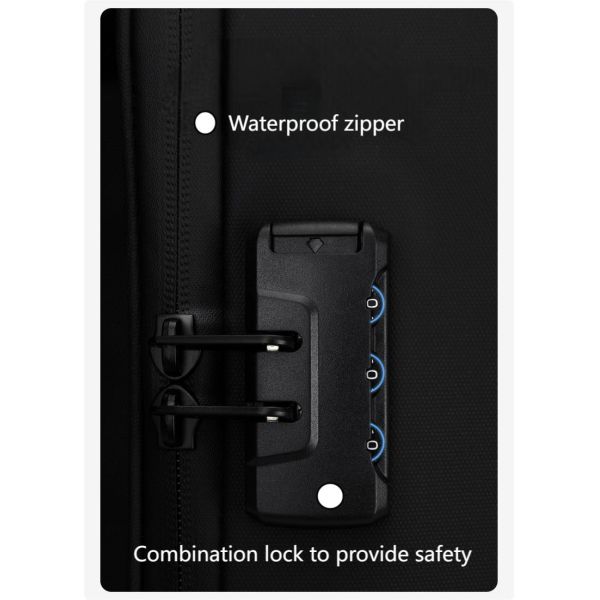 Устойчивый рюкзак для ноутбука с сочетанием безопасности и замком для снижения веса