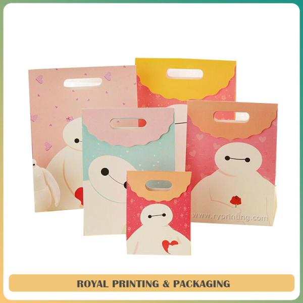 cheap and high quality customize colorful Ivory Board Paper Bag