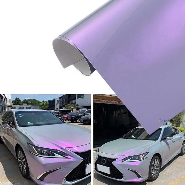 Body Position Mingtu Ultra Gloss Purple Vinyl Car Wrap with Nano Air Release Technology