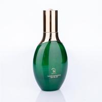 Embalagem Cosmética de vidro de luxo de 120 ml Loção verde para cuidados pessoais