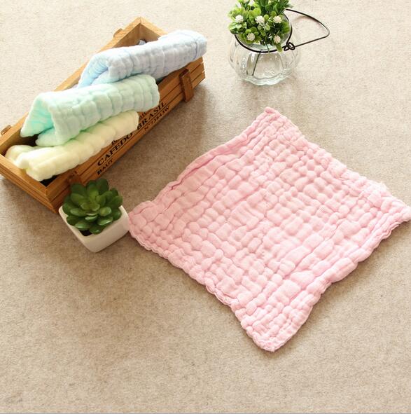 Baby face towel 6 layer 100% cotton washing gauze baby bibs handkerchief 30x30cm