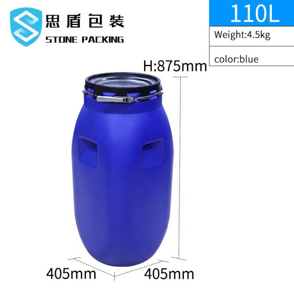 110L HDPE Plastic Container OEM ODM HDPE Blue Bucket 4.5kg