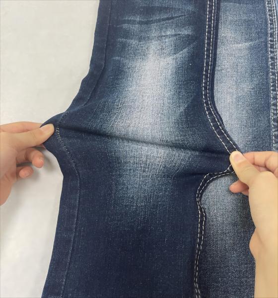 Vertical Bamboo Yarn stretch polyester rayon 65%cotton Denim Fabric JSD3056  for Casual Clothes jeans