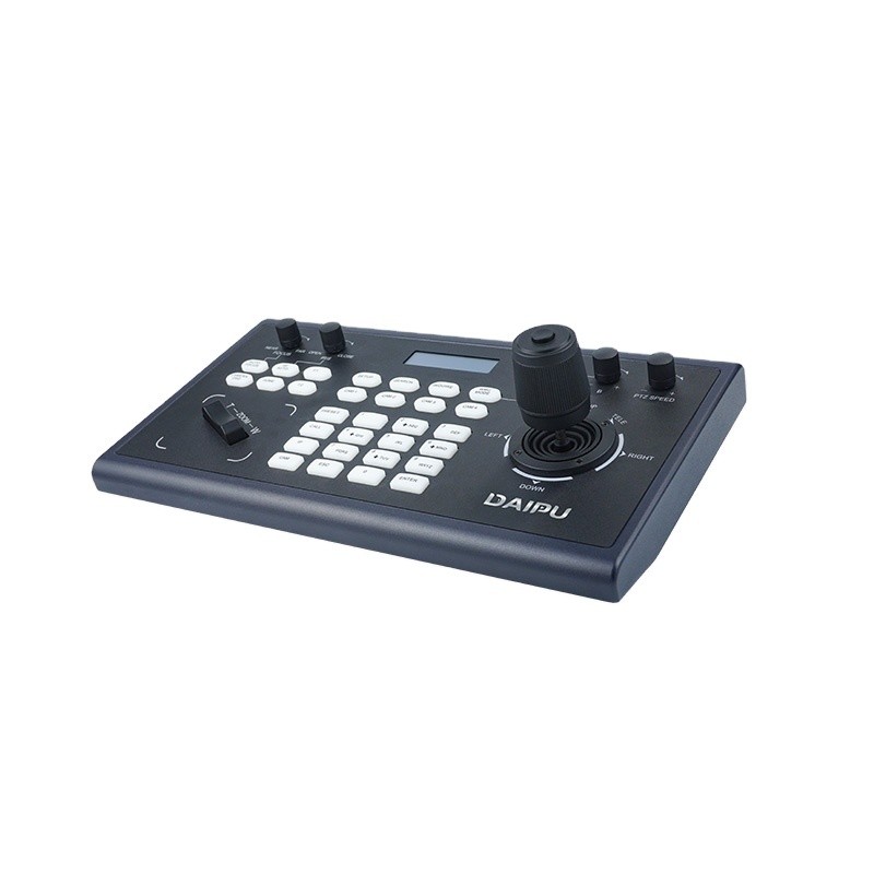 IP PTZ Camera Control Keyboard with 4D Joystick and NDI Controller by DAIPU CCU-103