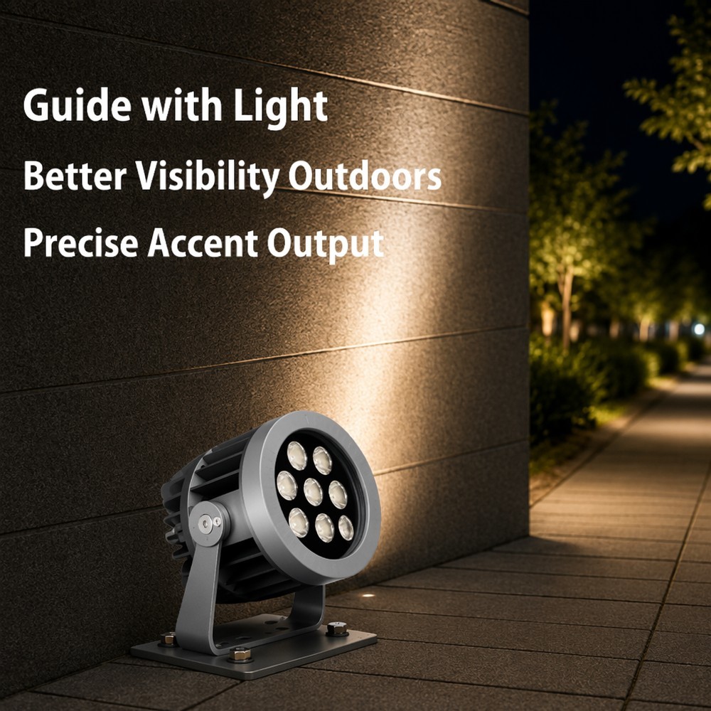 Outdoor LED Projector Light RGBW With High Luminous Efficiency And Durable Housing For Resort Villa Parks Manufacturer