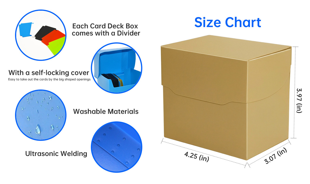 PP Plastic Deck Box Board Game Box Pokemon Custom Card