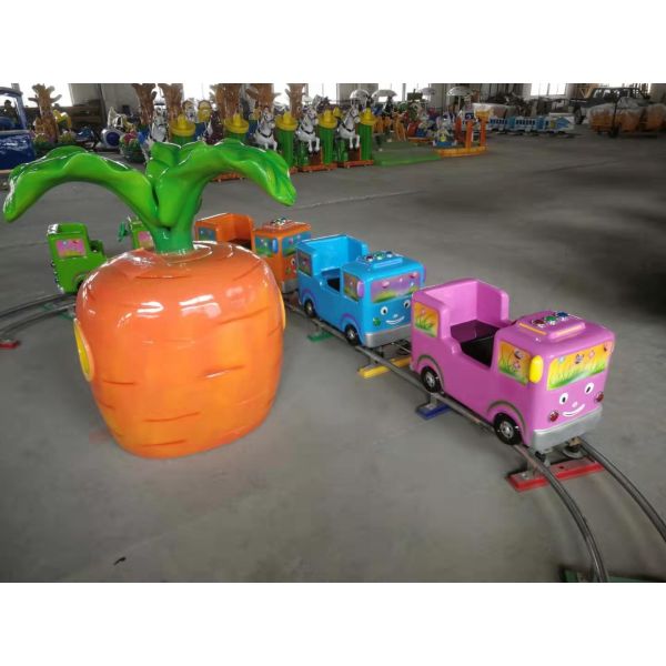 Cute Shape Kid Train Rides 4 People Scratch Resistant 30M Standard Railway