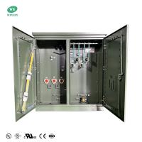 Transformateur de distribution immergé dans l'huile à trois phases monté sur un tampon de 1300 Kva de 13,8 KV à 480 V certifié UL