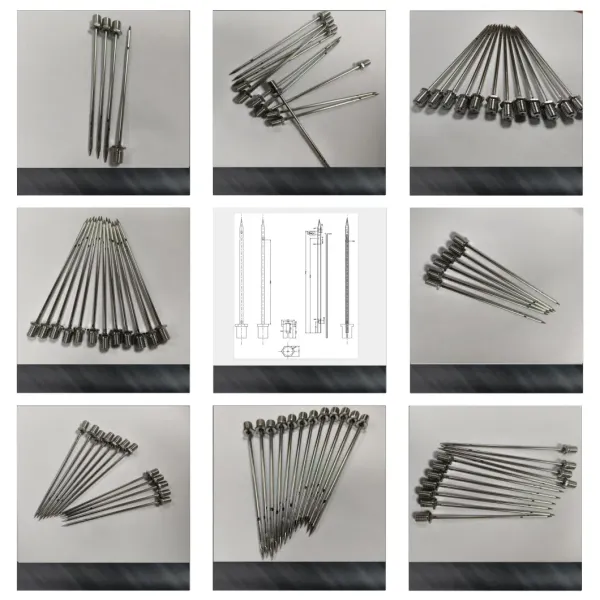 Double Layer Tubular Stainless Steel Needle With M6 Thread