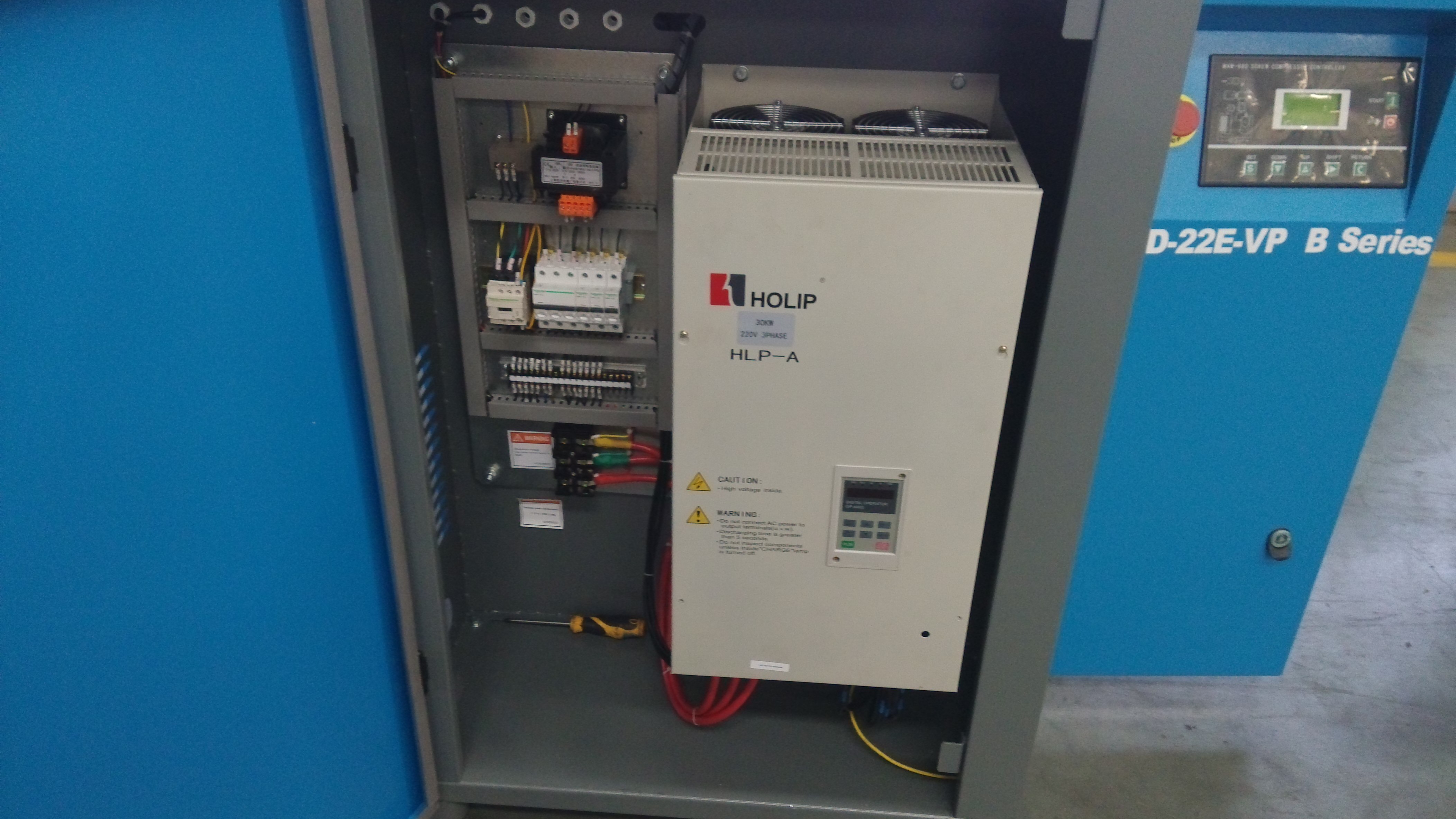 Компрессор винта винта высокой эффективности VSD впрыснутый компрессорным маслом роторный