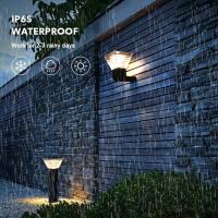 Outside Garden Landscape Decoration Wall Light Led Waterproof Ip65 Solar Outdoor Wall Lamps