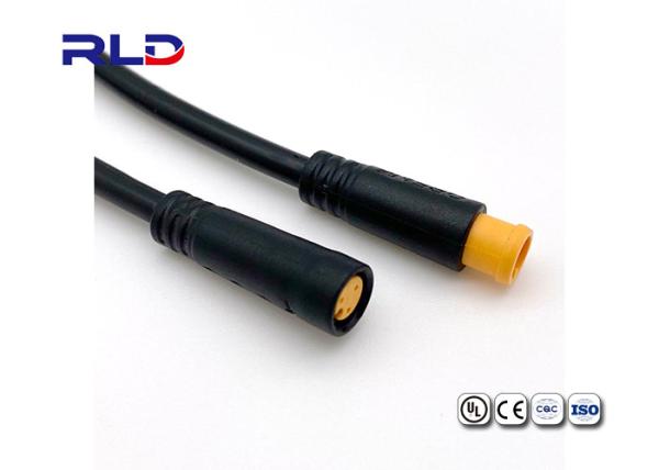 12 Volt IP65 Waterproof Power Cable Connector Material For Electric Bike
