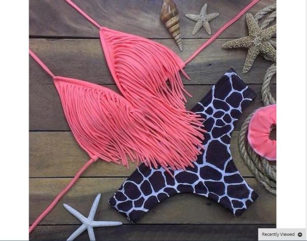 Swimwear button 2018 Sexy Bikinis women swimsuit brazilian woman Bandeau Push up Vintage Bikini Set Biquini beachwear