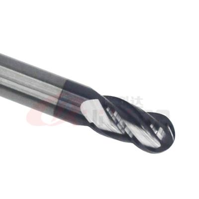 4mm aço de Diamond Ball End Mill For de 1/8 de polegada 4 ferramentas das flautas RLD