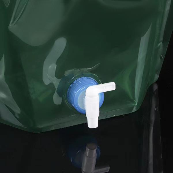 5L Folding Water Bag Storage With Valve Outdoor Large Capacity Foldable