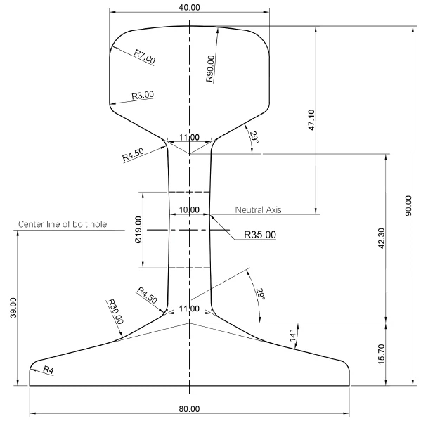 Standard 18kg Light Steel Rails For Railway Factory Subway Rails