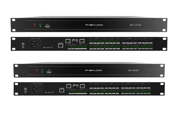 12X12 Dante DSP Processor Network IP , Digital Matrix Mixer For Large System