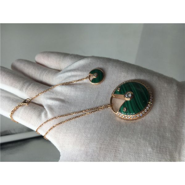 Malachite High End Custom Jewelry Amulette De Necklace For Women