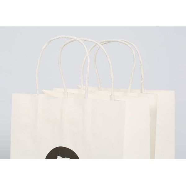 Сумки упаковки большой бумаги белые, напечатанные сумки подарка для упаковки одежды подарка