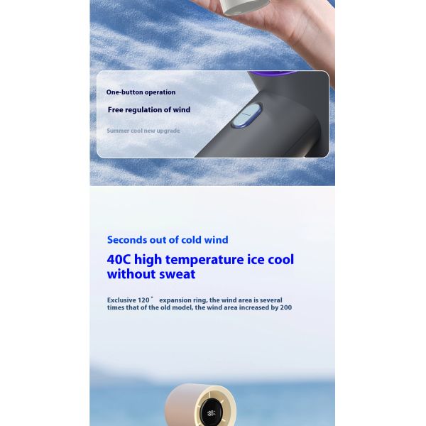 Mini Handheld Portable Fan With Rechargeable Battery Split Air Conditioners Outdoor Use