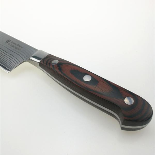 Aço feito-à-medida vegetal de facas de cozinha VG10 de Nakiri Damasco que cozinha facas 7 polegadas