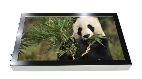 Ultra narrow Frame Outdoor Advertising Kiosk 55 Inch Quickly Dissipate Heat