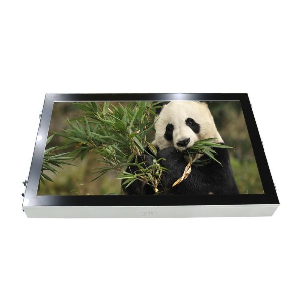 Ultra narrow Frame Outdoor Advertising Kiosk 55 Inch Quickly Dissipate Heat