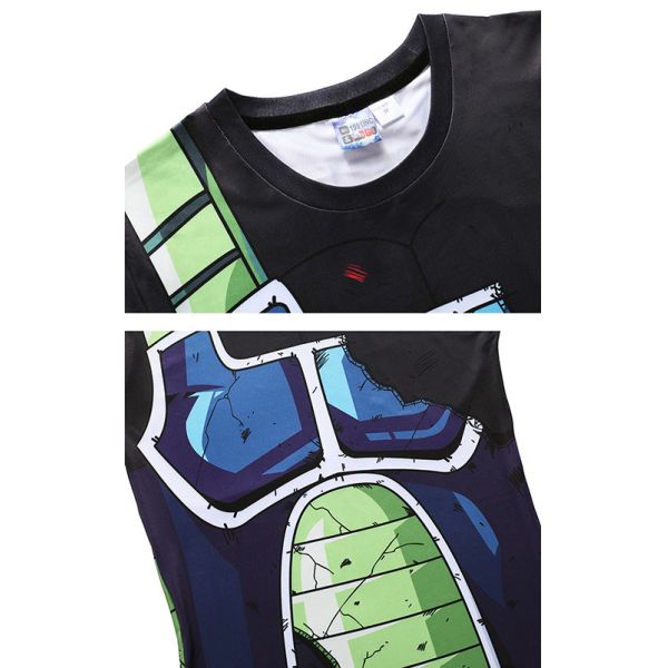 93.2% Polyester Custom Anime T Shirts Saiyan Bardock Cosplay For Adult
