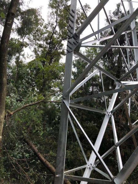 Tour en acier de transmission de pylône d'angle de 110KV HDG