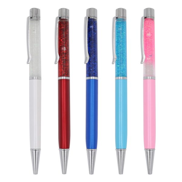 Metal Creative Ball Pen Oil Filling Triangle Barrel Twist Gift Ballpoint Pens