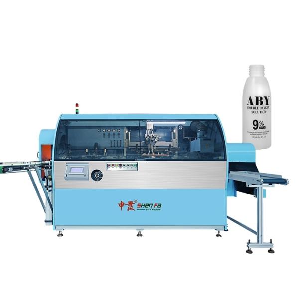 Fully Automatic Screen Printing Machine with 70pcs/min High Productivity for Round Bottles and Plastic Milk Bottles 380V