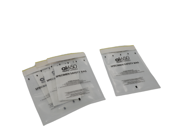 95kPa Medical Specimen Transport Bag With Pressure Sensitive Adhesive Closure