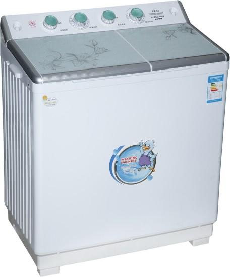 Quiet  Plastic 10kg Twin Tub Washing Machine With Optional Shapes Knobs Colorful Decoration Inlays