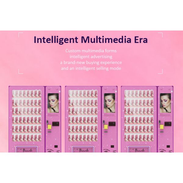 Zhongda Customize Design Vending Machines Makeup Tool Lashes Hair Bundle Vending Machine