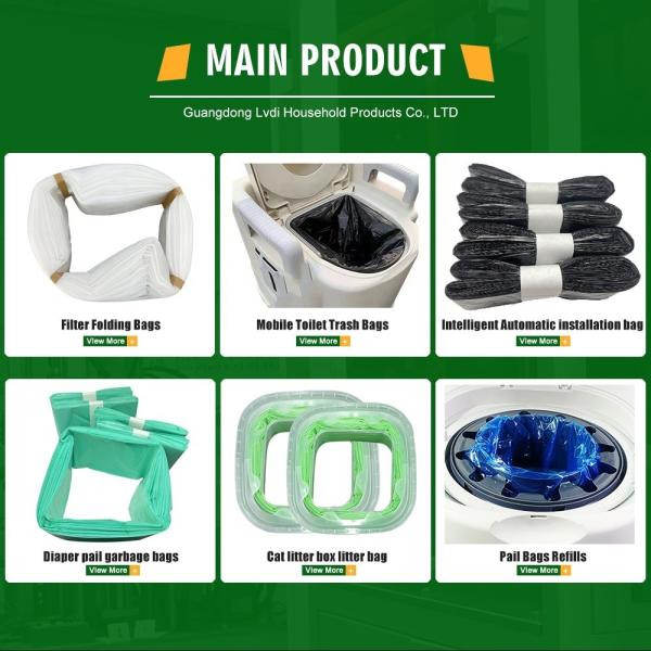 Factory Price Smart Bin Self Sealing Auto Refill continuous garbage bag