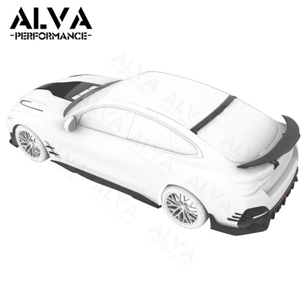 Excellent Fitment MiW Design Rear Bumper Diffuser Dry Carbon Fiber Aero Body Kits Lightweight Performance BMW I4