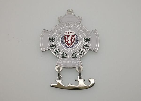 70*3mm Soft Enamel Medal  / Sports Awards Custom Diecast Medals