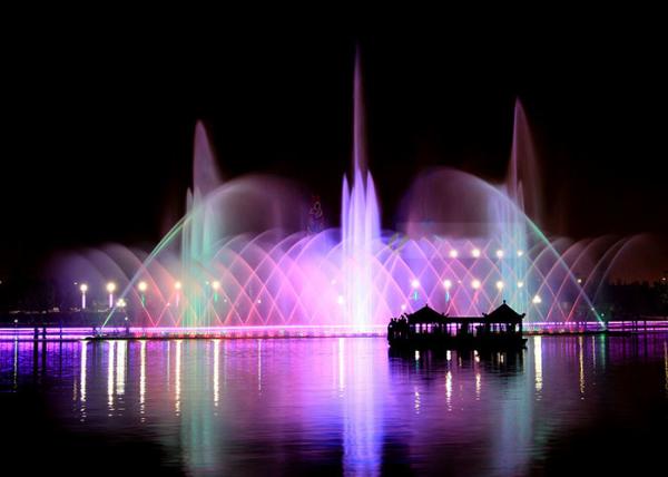3D Effects Water Dance Fountain Systems For Entertainment 380V Voltage